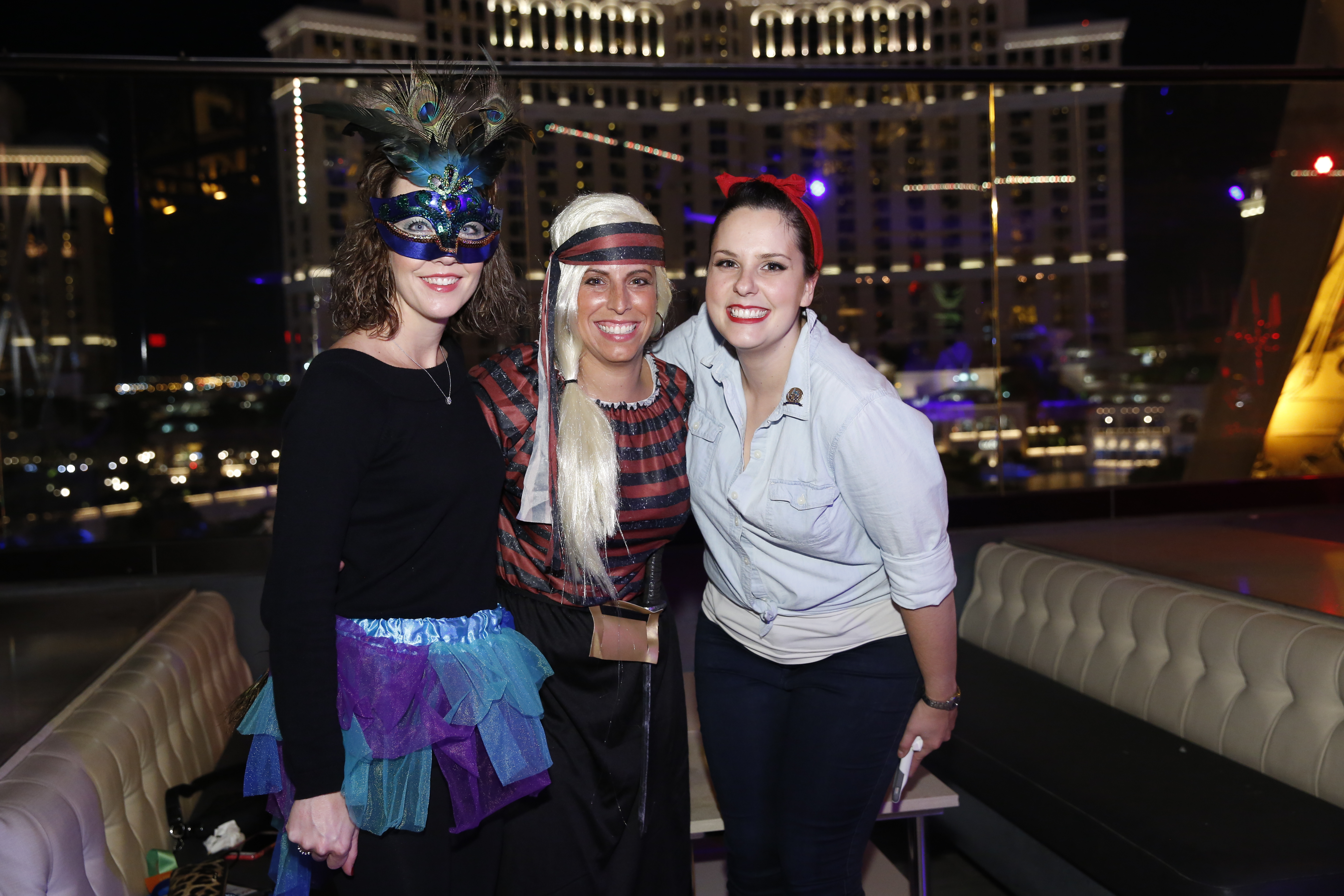 Attendees celebrating at a past ASCP Halloween party